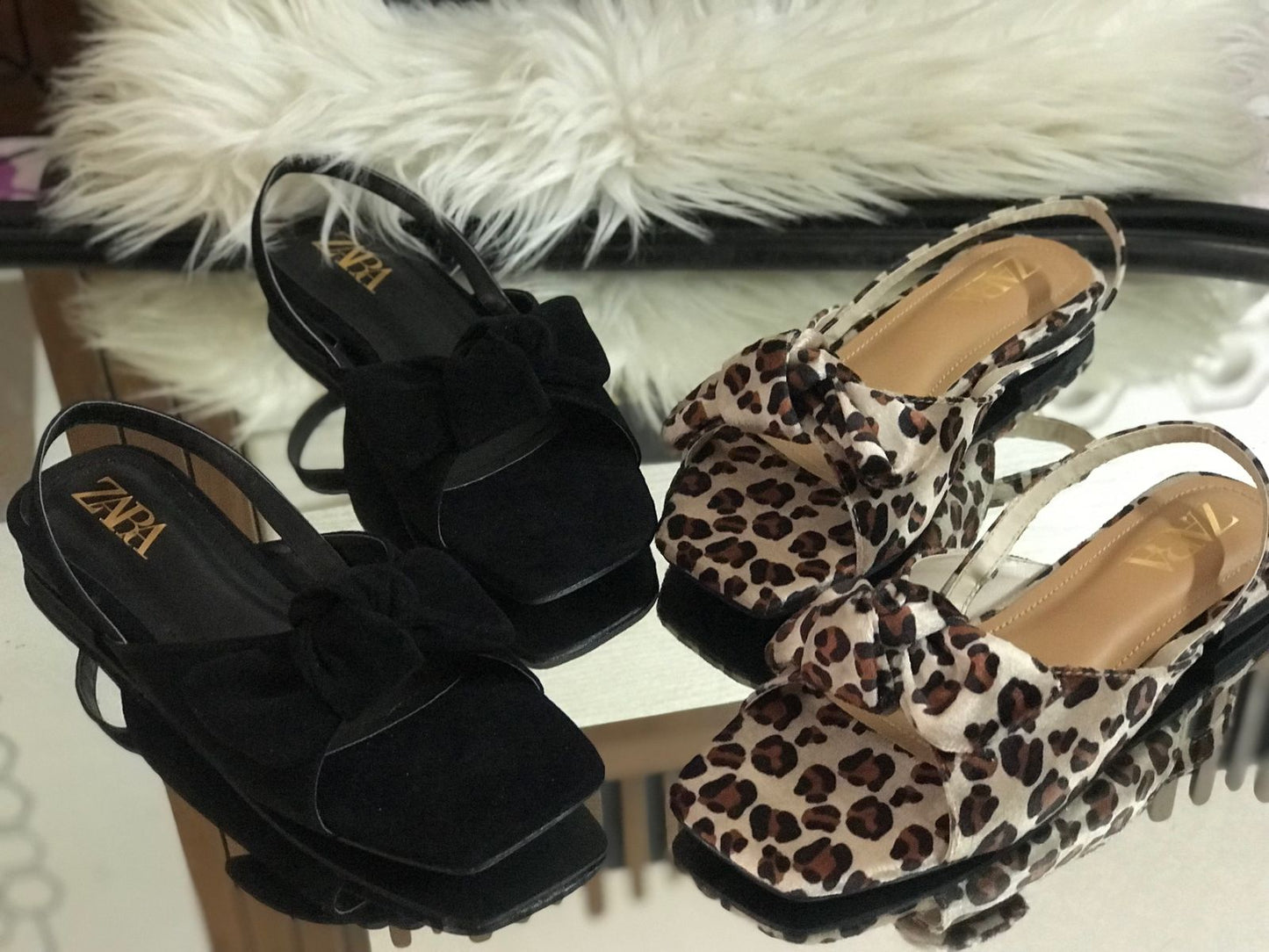 Zara bow sandal