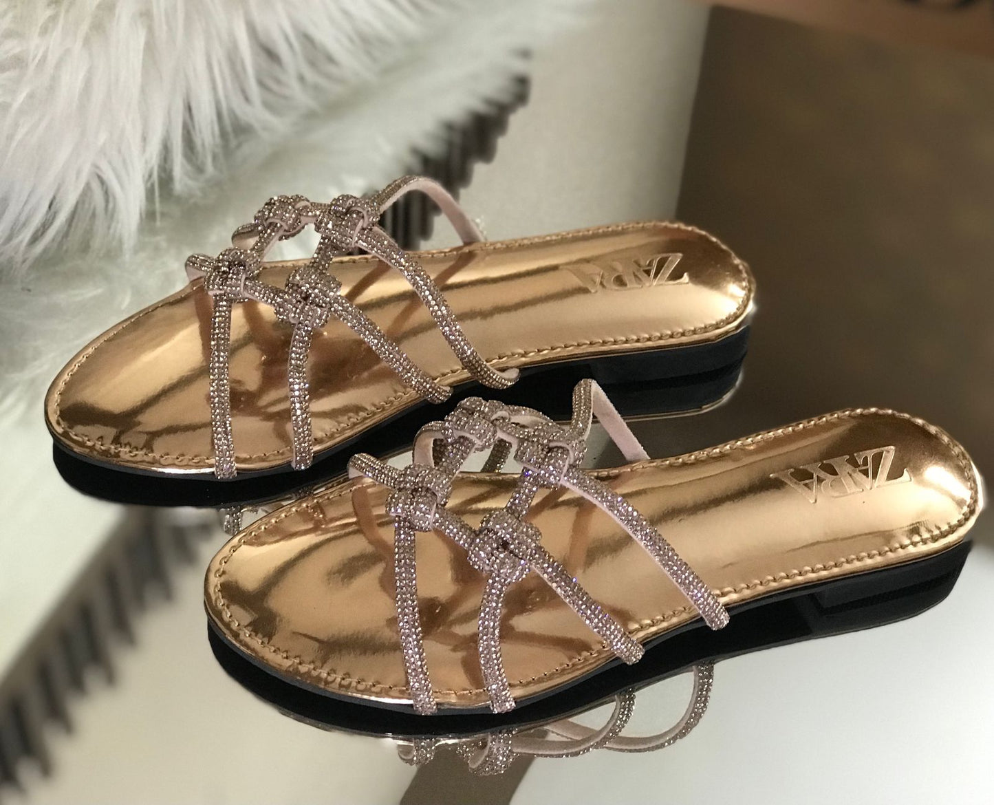 Zara Onyx Slipper