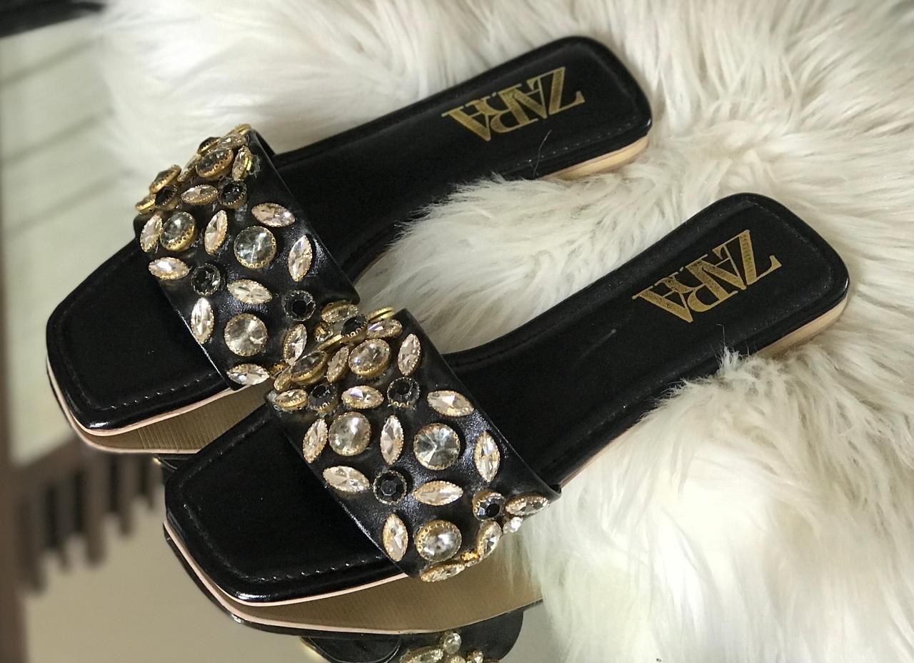 Zara Stone Slipper