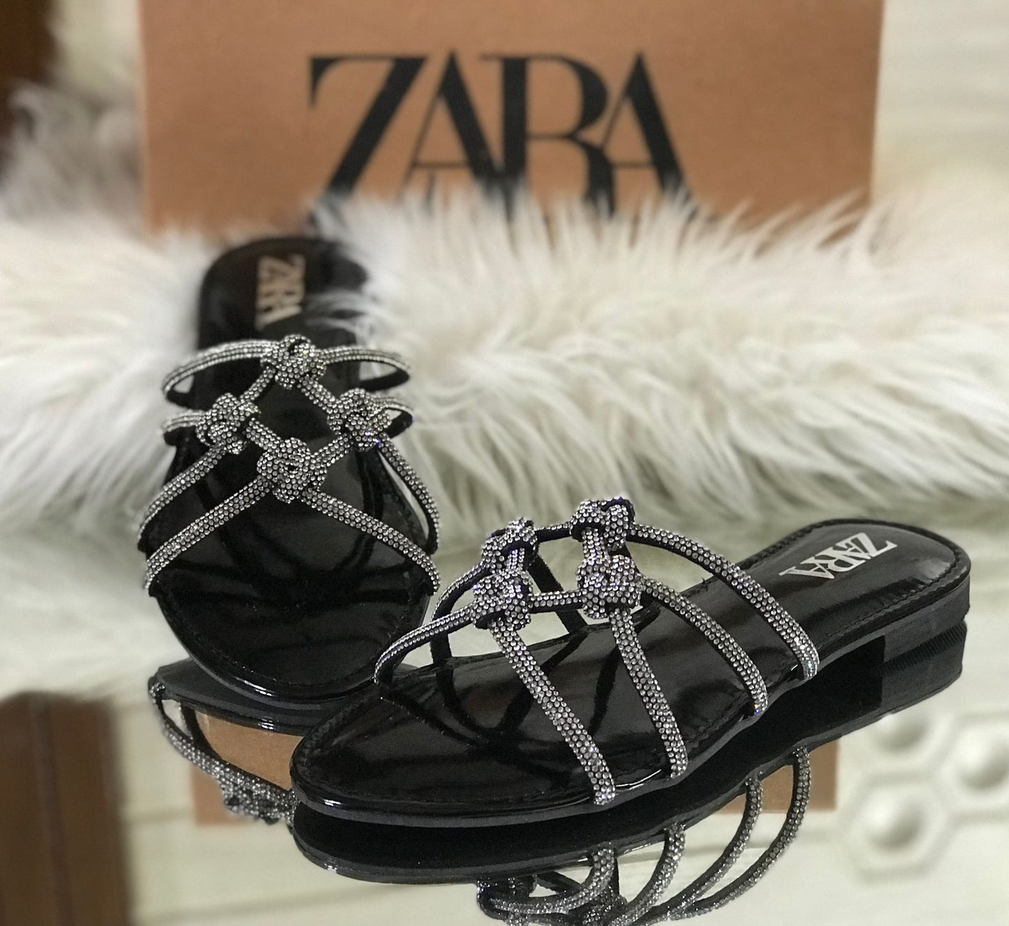 Zara Onyx Slipper