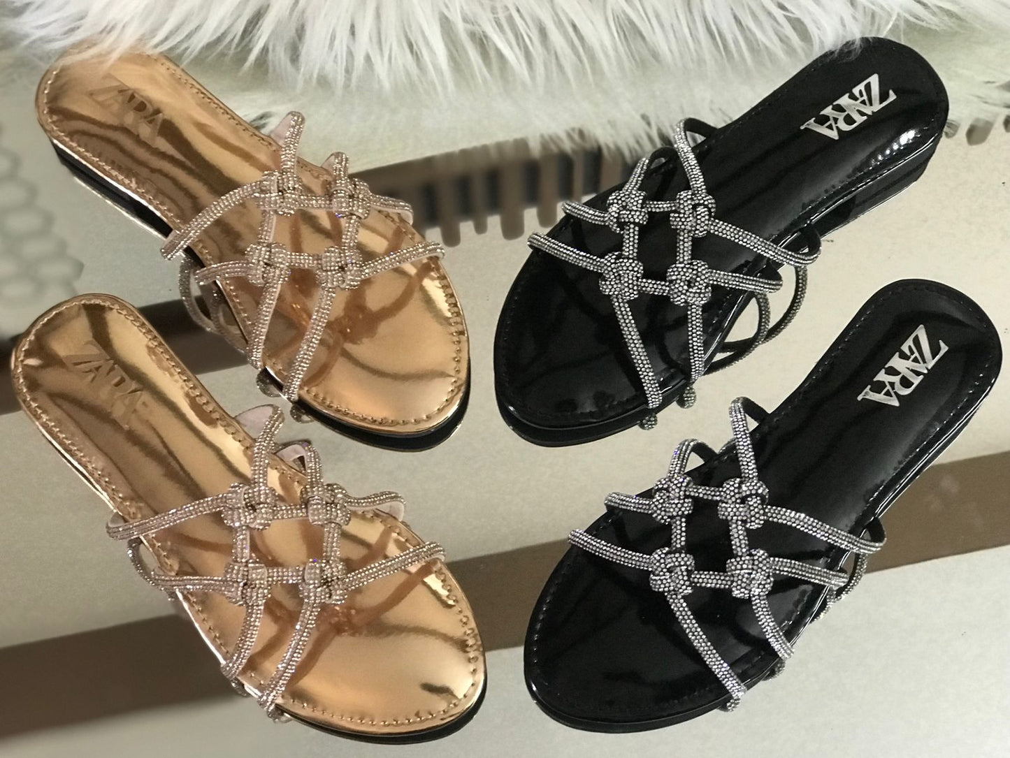 Zara Onyx Slipper